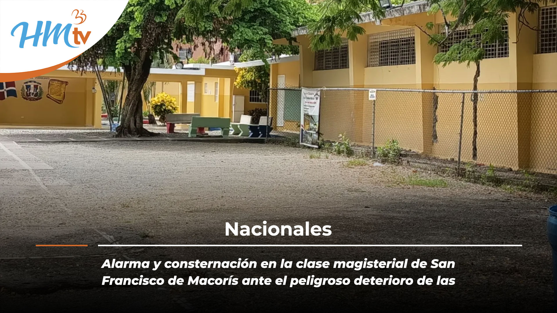 Alarma y consternación en la clase magisterial de San Francisco de Macorís ante el peligroso deterioro de las escuelas