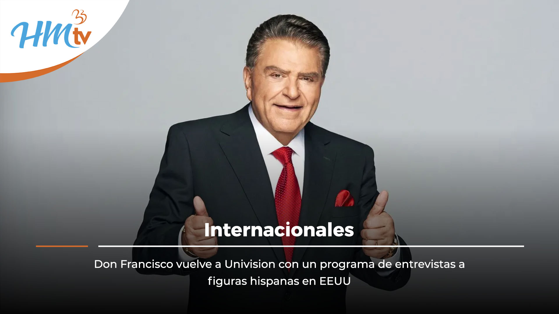 Don Francisco vuelve a Univision con un programa de entrevistas a figuras hispanas en EEUU