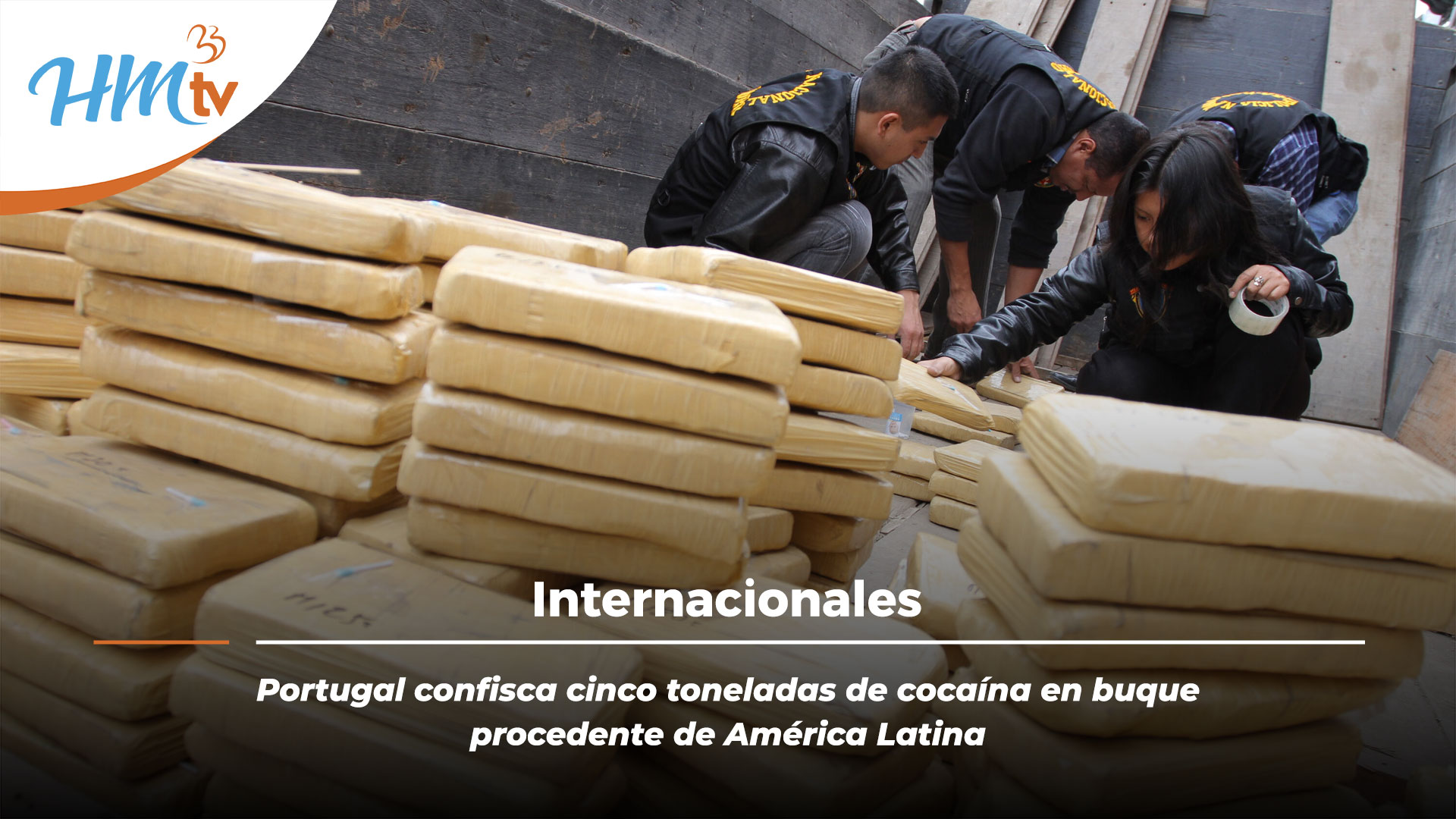 Portugal confisca cinco toneladas de cocaína en buque procedente de América Latina