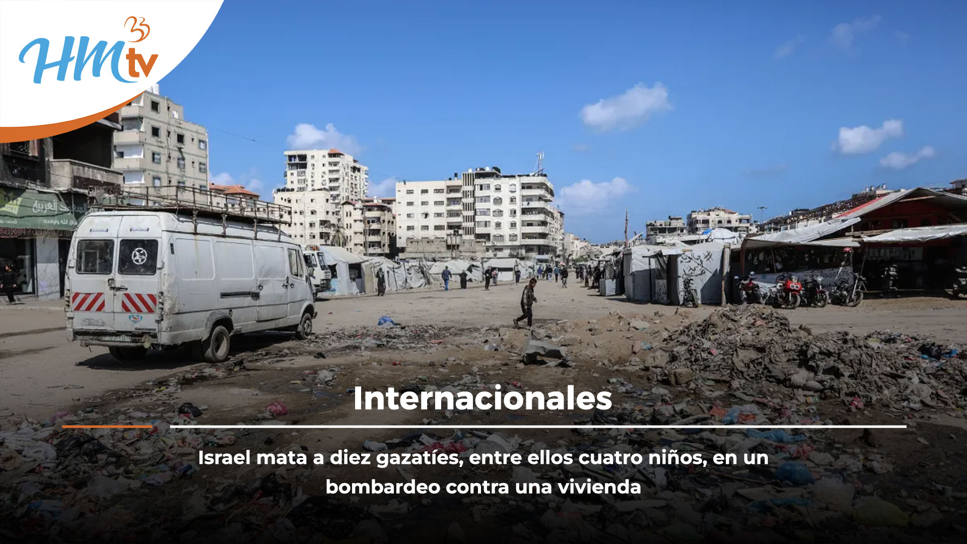 Israel mata a diez gazatíes, entre ellos cuatro niños, en un bombardeo contra una vivienda